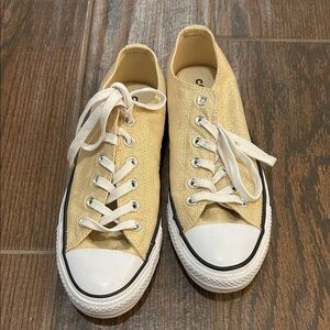 Converse Gold Glitter Sneakers